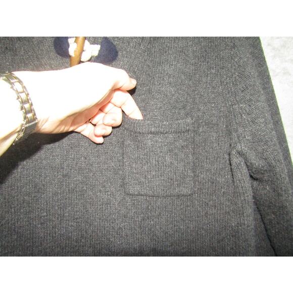 Frederik Andersen Copenhagen Men’s Gray Wool Blend Sweater Toggle Shawl Collar L - Picture 2 of 9